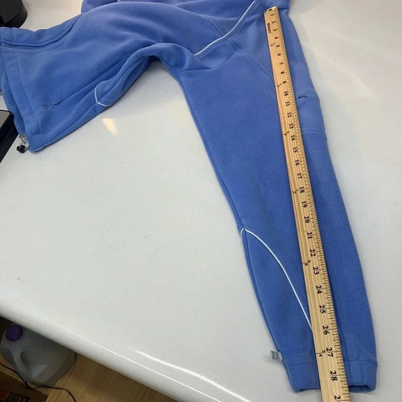 Columbia Fleece Jacket Woman Blue Large Full Zip Pockets Interchange Active H102 - Picture 9 of 11